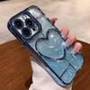 Сияющий блестящий мягкий чехол для телефона для Iphone 14 13 12 11 Pro Max 14plus 14pro Max противоударный прозрачный бампер Love Heart Cover