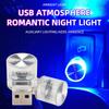 RXZ 1PC car mini usb led Atmosphere Light For Party Ambient Automotive Portable Plug and Play  Car Decorative Interior Lamp 12V
