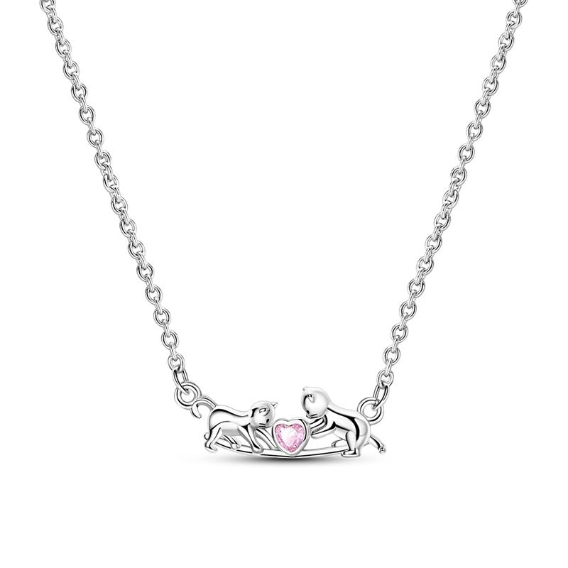 Ожерелье Медное Золотистое Простое Классическое Сердце Бабочка Ожерелье Для Женщин Мужчин Мода Свадьба Помолвка Ювелирные Изделия