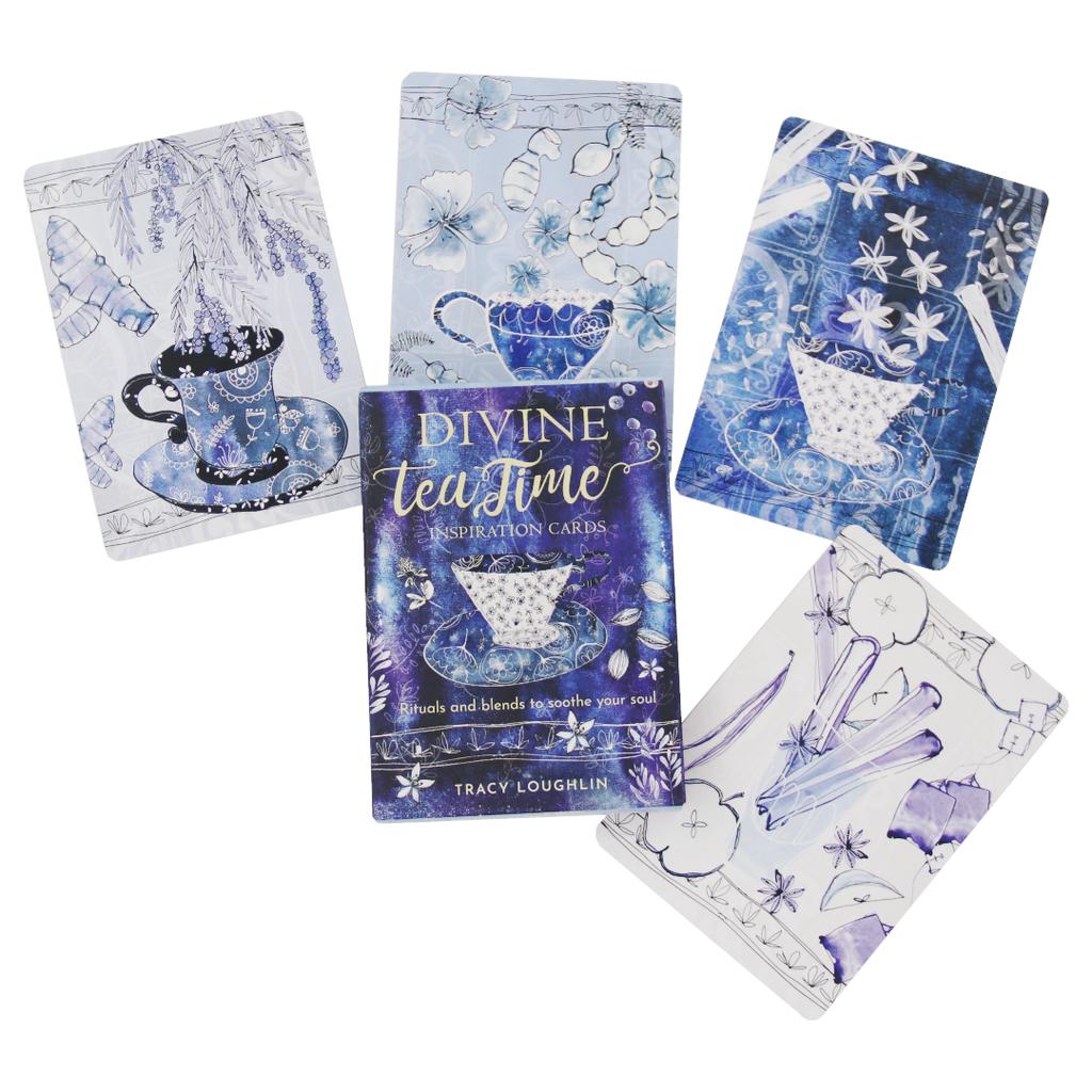 Divine Tea Time Inspiration Cards 40 Pcs Cards Blend To Soothe Your Soul 10.4*7.3cm