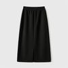 All-match Skirt Straight Wool Acetic Acid Rear Slit Skirt