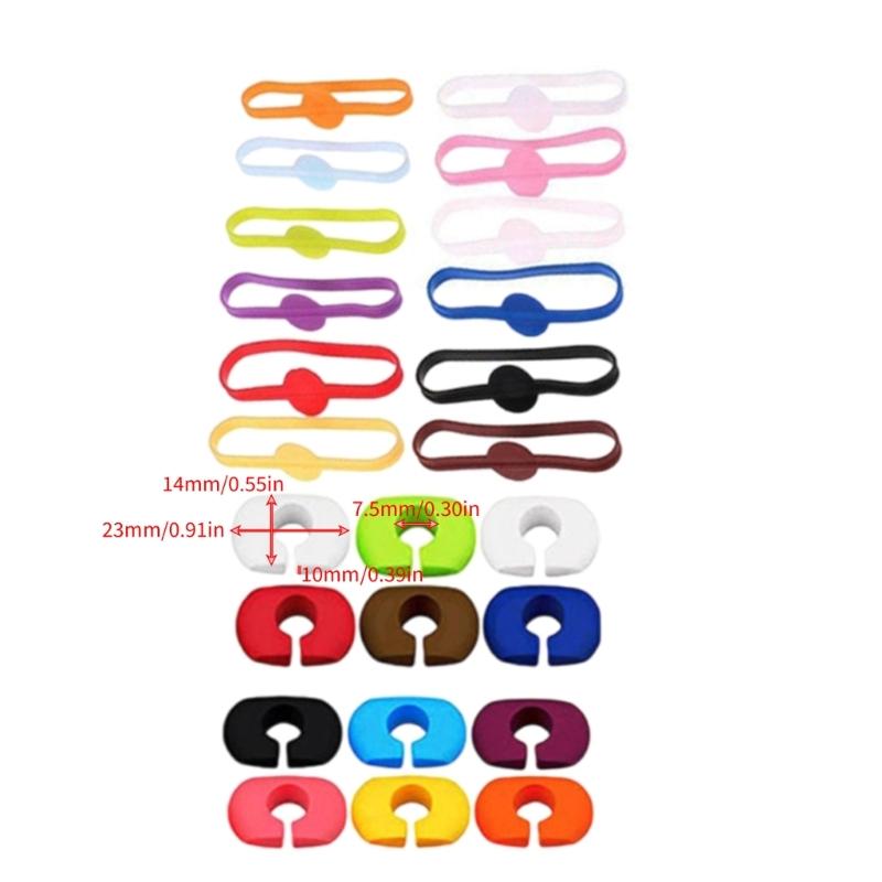 Reusable Silicone Glass Markers Set Perfect for Wine Glasses and Cocktails Color Suitable for Parties and Event