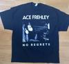 Винтажная футболка Ace Frehley No Regrets с коротким рукавом BL506 Унисекс