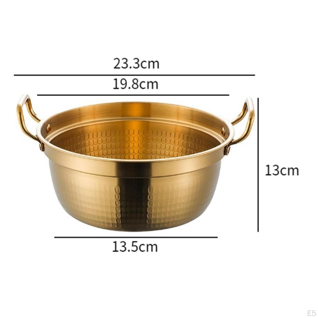 Прочный горшок для рамэн из нержавеющей стали для домашней кухни