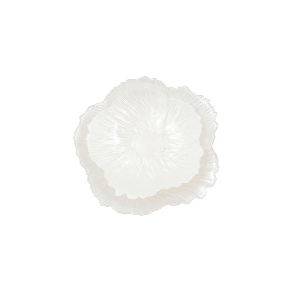 Crystal Glass Art Glass Bowl Flower-shaped Dessert Dish Modern Candy Tray  Fruits
