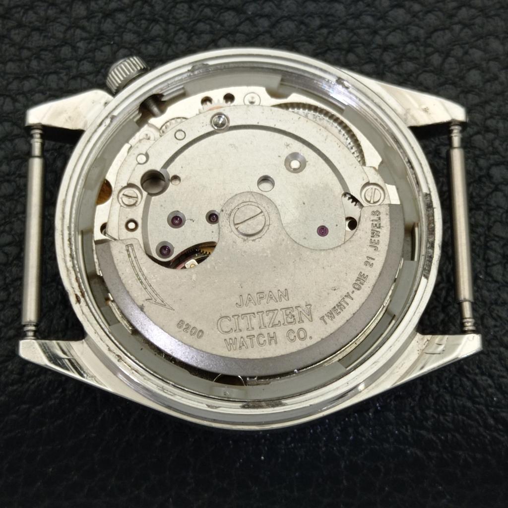 Б/У АВТОМАТИЧЕСКИЕ МУЖСКИЕ ЧАСЫ CITIZEN 8200 JAPAN DAY&DATE СИНЕГО ЦИФЕРБЛАТА a432592-2 R112-a432592