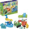 MEGA BLOKS Green Town Cleaning the Sea with Whales Boat and Truck Set Blocks Educational and Learning Toys for Ages 1 and Up Green HPB49
