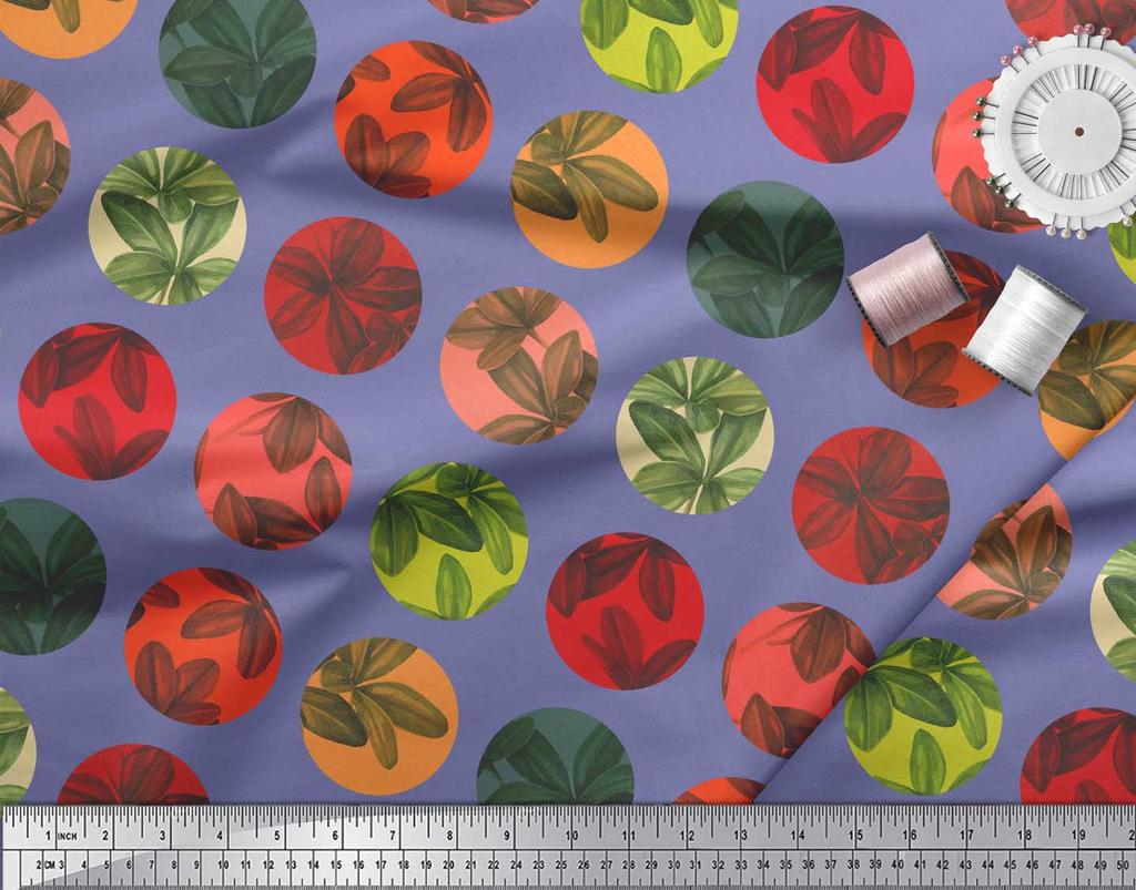 Soimoi Красная японская креповая атласная ткань с геометрическим принтом и кристаллами, ткань для рукоделия, на метр, 42 дюйма