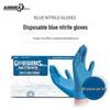 Aimas Blue Thickened Nitrile Protective Gloves for Labor and Food Safety