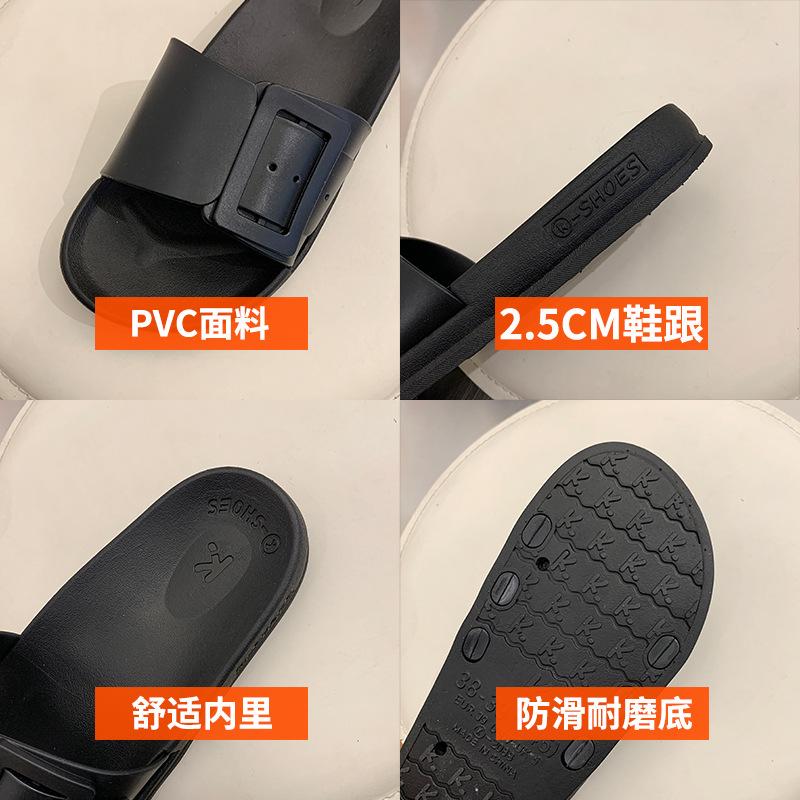 2025 тапочки женские летние модные верхняя одежда студенческие на толстой подошве классные тапочки, корейская версия персонализированной домашней и уличной плоской пляжной обуви