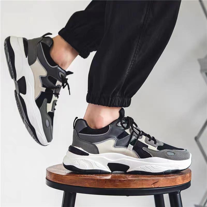 Модные кроссовки мужские летние новые сетчатые дышащие повседневные на шнуровке вулканизированные спортивные туфли для мужчин удобные Zapatillas Hombre