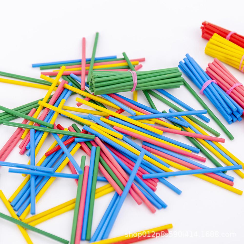 100 шт./8 см Математические счетные палочки для цветов Детские обучающие развивающие игрушки Монтессори Учебные пособия Инструменты для дошкольного обучения математике