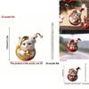 Car Pendant Christmas Tree Decor With Acrylic Cat Cartoon Design For Holiday Festive Gift