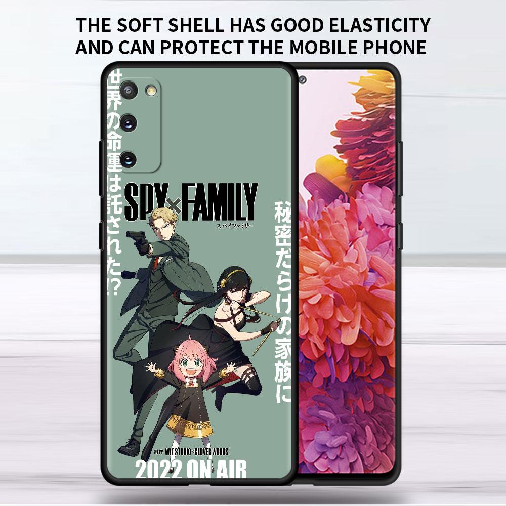 Мягкий чехол для Samsung Galaxy Note 20 Ultra 10 Plus Lite A50 A70 A20 A40 A20e 9 8 A60 A10e Funda, чехол для телефона SPY×FAMILY Anime Sac