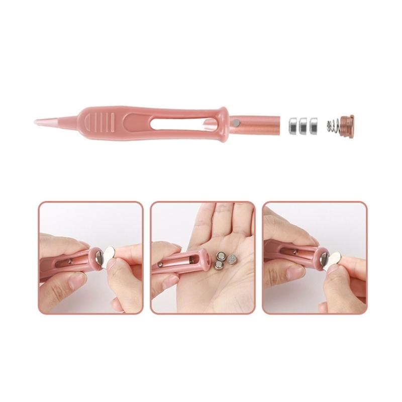 Baby Nasal Cleaning Too Infant Tool with Visible Light Flashlight Forceps Plastic Clip Dirt Clip with Lighted Tip Gift