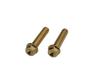 POSH 24K Малый шестигранный болт с фланцем, покрытие 24K, M6X28, 2 шт.