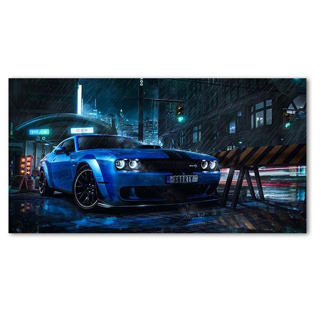 Современный Суперкар Настенная Картина Маслом GT Автомобиль Настенная Картина Суперкар Плакат