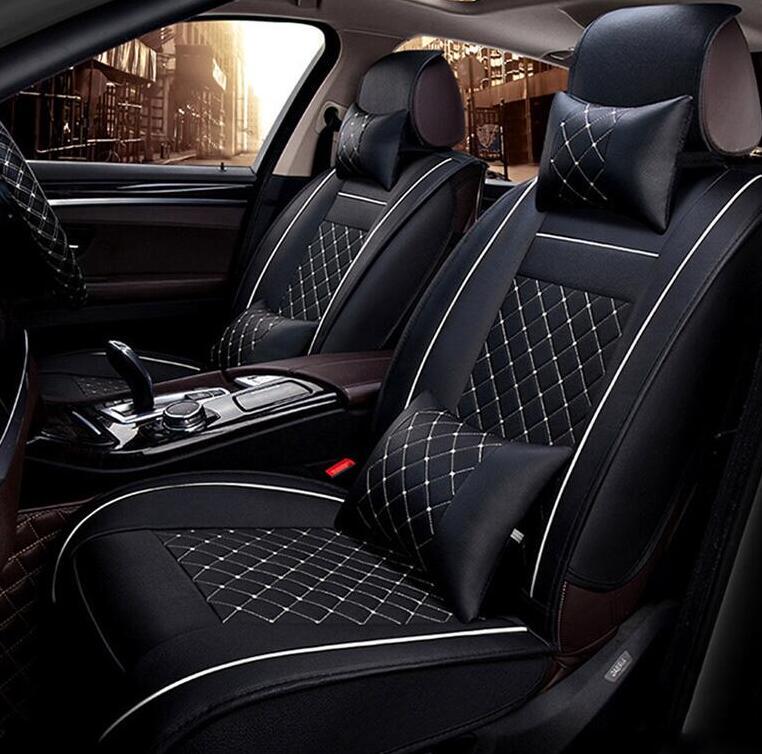 Водонепроницаемый чехол на автомобильное сиденье, универсальная кожаная подушка на переднее сиденье автомобиля с подушками или без подушки