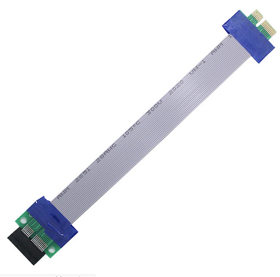 4 шт. Карта-райзер PCI-E 1X Ленточный удлинитель для видеокарты Удлинительный кабель 15 см