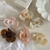Colorful Acetic Acid Hair Clip Medium Size Camellia Hairpin Personalized Shark Clip Female