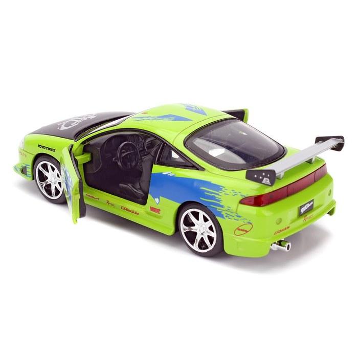 Kyosho Jada Toys Серия Fast & Furious 1/32 Mitsubishi Eclipse Зеленый/С графикой (Брайан) JADA97609 Разноцветный