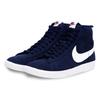 Nike Блейзер Винтаж Замша Нескользящие Легкие Полувысокие Кеды для Скейтборда Женские Кроссовки Темно-синий Белый AV9376-400