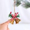 1 шт. DIY кулон бантом двойной труба колокол Рождественская елка висячие рождественские украшения падение украшения