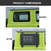 Car Rear Window Glass Armor Fences Vent Protective Foldable Table Frames For Suzuki Jimny 2019 UP( Aluminum Alloy )