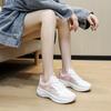 Women's White Shoes Thick Sole Light Running Shoes Fashionable Stylish Outfit Spring Breathable Sneaker Women's Shoes