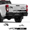 Задняя наклейка на крышку багажника автомобиля для Isuzu Dmax D Max Графический набор с горными полосами Декор пикапа Наклейка Виниловая крышка Автоаксессуары для тюнинга
