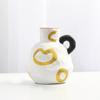 1PC Домашний декор Ваза для цветов Настольная поделка Керамическая ваза Чайник для молока в форме