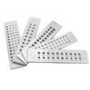 Tungsten Carbide Wire Drawplate Square/Half Round Shape 0.26-9.0mm 20/50 Holes Stainless Steel Drawing Plate for Jewelry Making