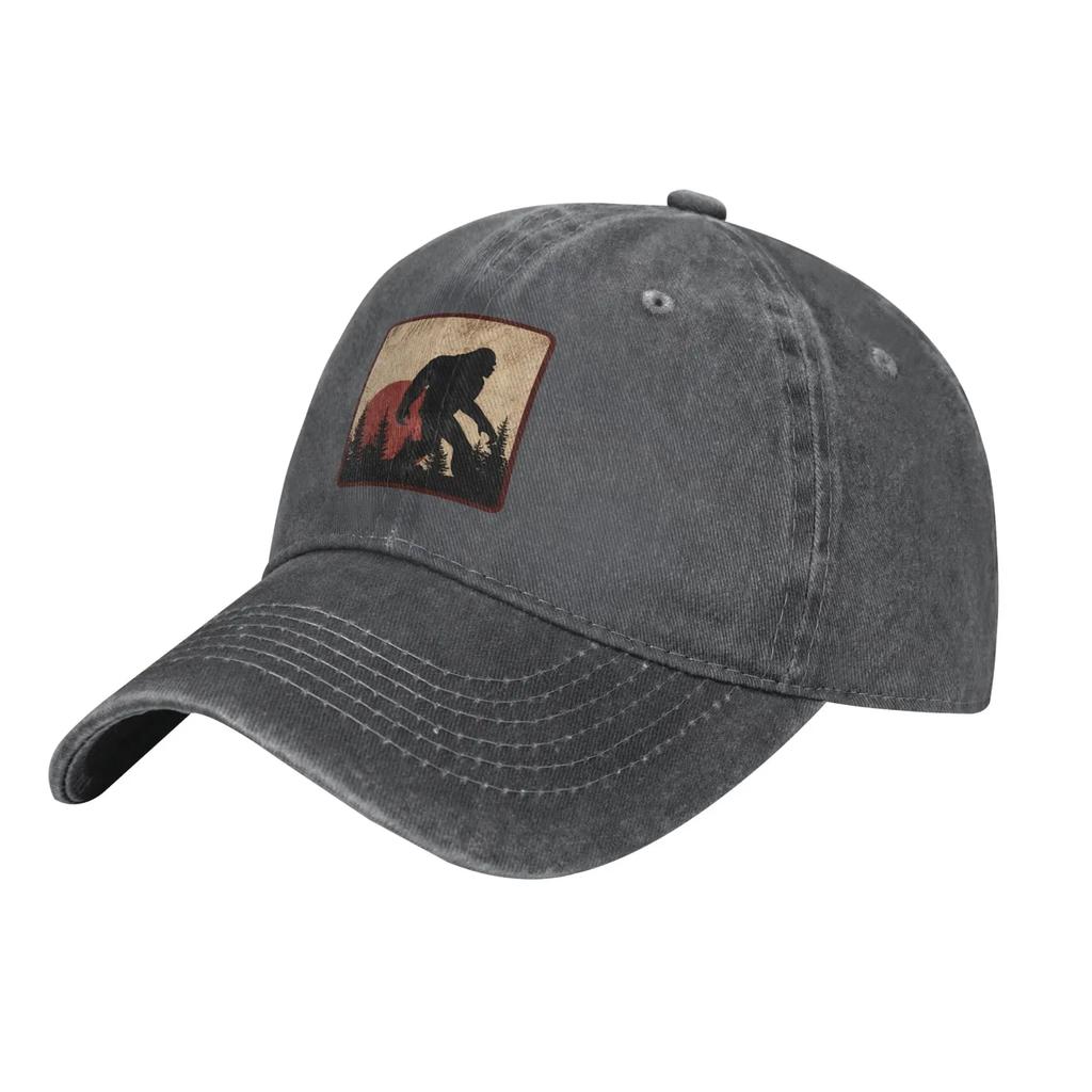 Бейсболка Sunrise Bigfoot, кепка Trucker Dad Hat, забавная игровая кепка Sasquatch, унисекс-стиль для активного отдыха, для мужчин, женщин, подростков, взрослых, подарки
