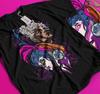 Jinx Arcane T-Shirt Japanese Anime Cartoon Jinx Arcane Graphic T-Shirt Gift 402
