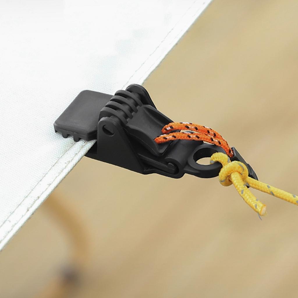 Tent Clip Plastic Rustproof Windproof Secure Grip Awning Clamp for Outdoor Activities