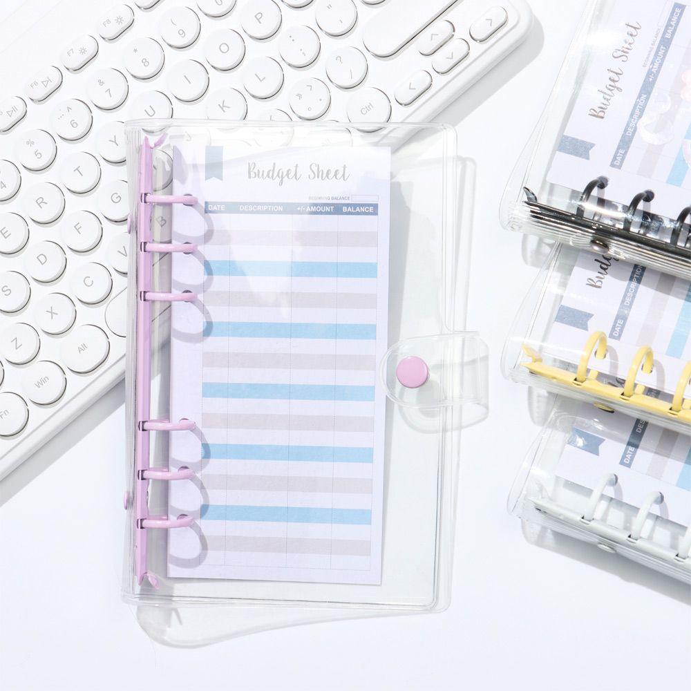 New School Supplies Stationery A5A6 Binder Pockets Notebook Binder Transparent Folders