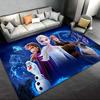 1 шт. Ковер с рисунком Disney Frozen Коврик для зоны Нескользящий ковер Ручная стирка Напольный коврик Подходит для гостиной Спальни Домашний декор