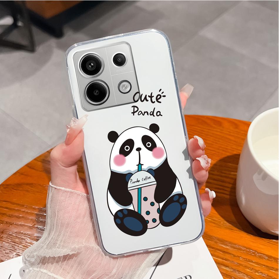 For POCO X6 Pro Cases Creative Protector Soft Slim Silicone Clear Anti Choc Back Cover For POCO X6pro X 6 Pro Funda Coque Bumper