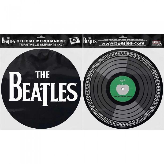 The Beatles Drop T Logo & Apple Turntable Slipmat Set