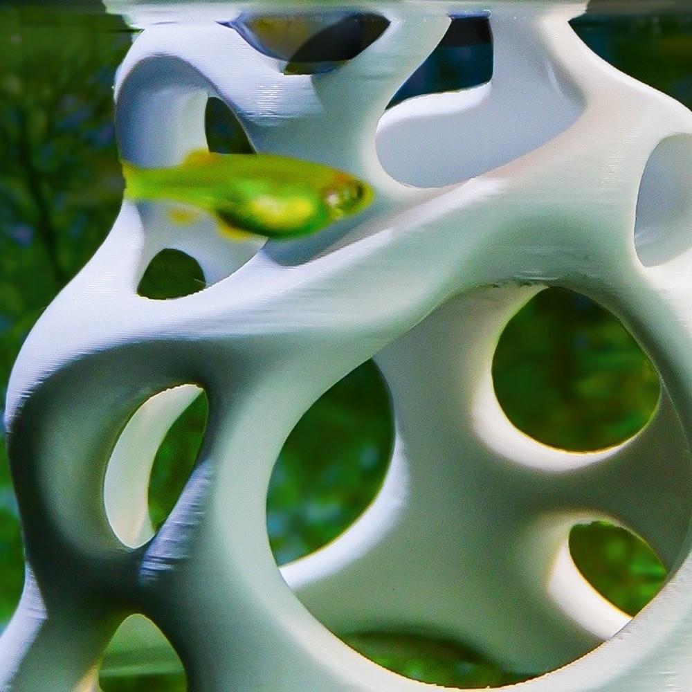 3D Printed Aquarium Hideaway Cave Plastic Miniature Fish Shrimp Breeding Shelter Natural Look Fish Tank Hideout