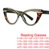 Jelly Green Oversized Cat Eye Reading Glasses Women High Quality Anti Blue Light Prescription Women Eyeglasses Computer Glasses