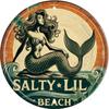 Security Tin Sign Metal Round Sign for Wall Art Room Restaurant Bar Cafe Garage Decor Plaque Unique Gift for Dog Lovers x In