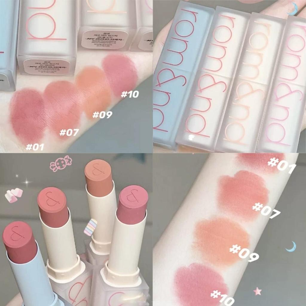 Rom&nd Матовая помада Zero в оттенке Dusty Pink - Гладкая, стойкая помада-пуля K-beauty