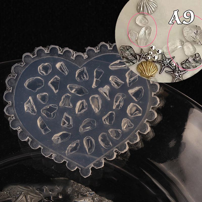 Silicone Nail Carving Mold Ocean Style Shell Conch Starfish 3D Stamping Plate Nails Stencils Diy Uv Gel Manicure Tools Nail Art