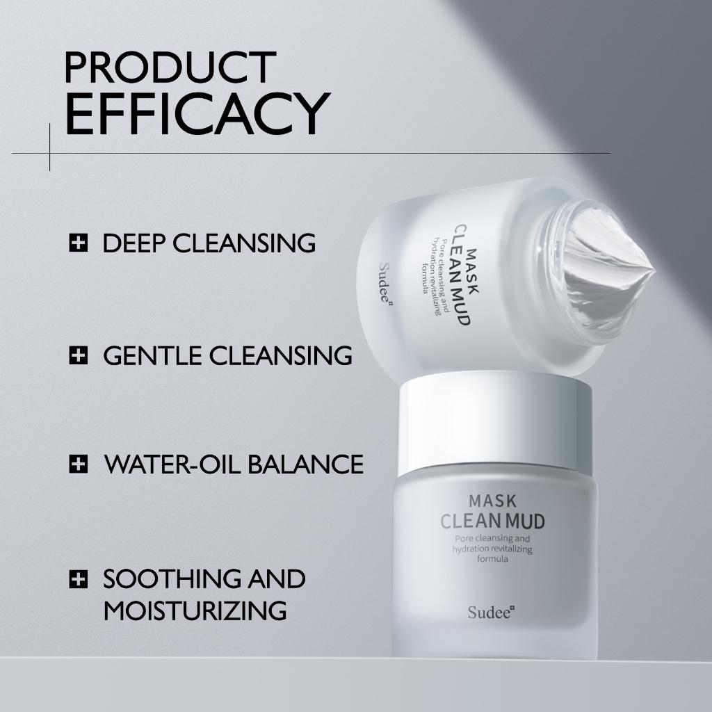 Sudee Clean Mud Mask 52 мл Глубокое очищение, контроль жирности кожи и увлажнение, сужение пор