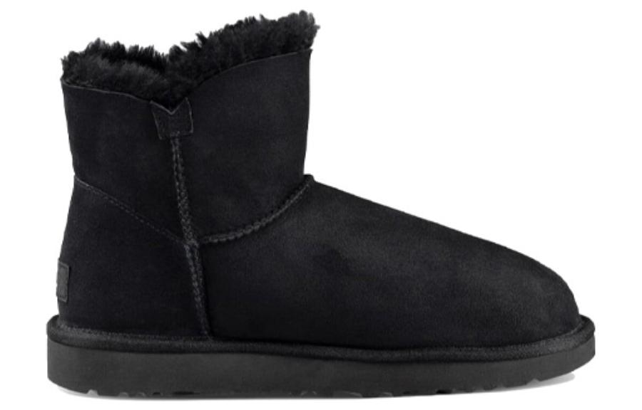 Women's Boots UGG Mini Bailey Button Boot Black Women's