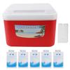 5L Cooler Box Portable Insulin Cooler Box Home Camping Portable Refrigerated Food Cooler Red