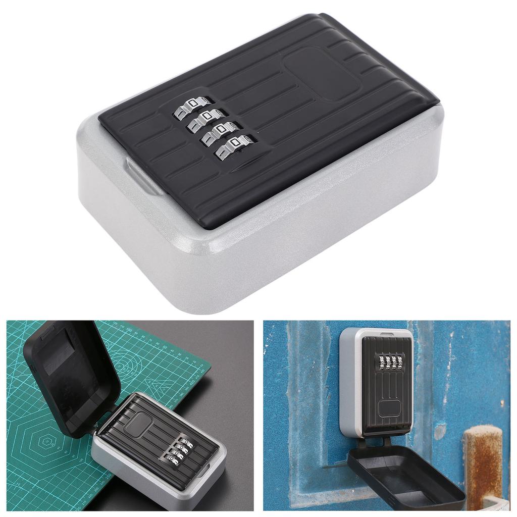 Ключница с 4-значным кодовым замком, сплав, настенная, погодоустойчивая, сейф для хранения ключей, для улицы, дома, гаража