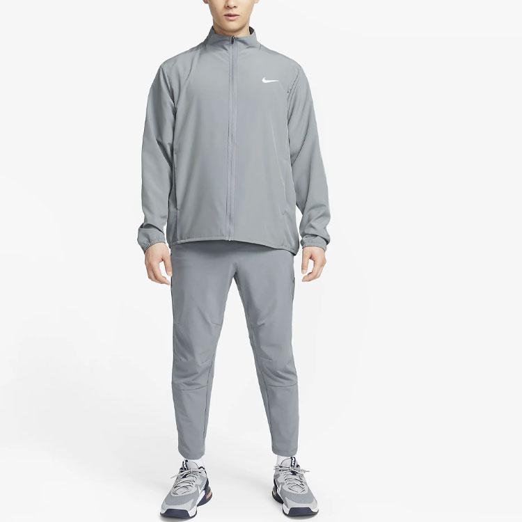 Nike Универсальные брюки прямого кроя Nike Dri-FIT Unlimited Азиатский размер Мужские Дымчато-серый Черный FB7547-084