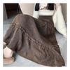 Navava Romantic Frill Corduroy Long Skirt Ns378